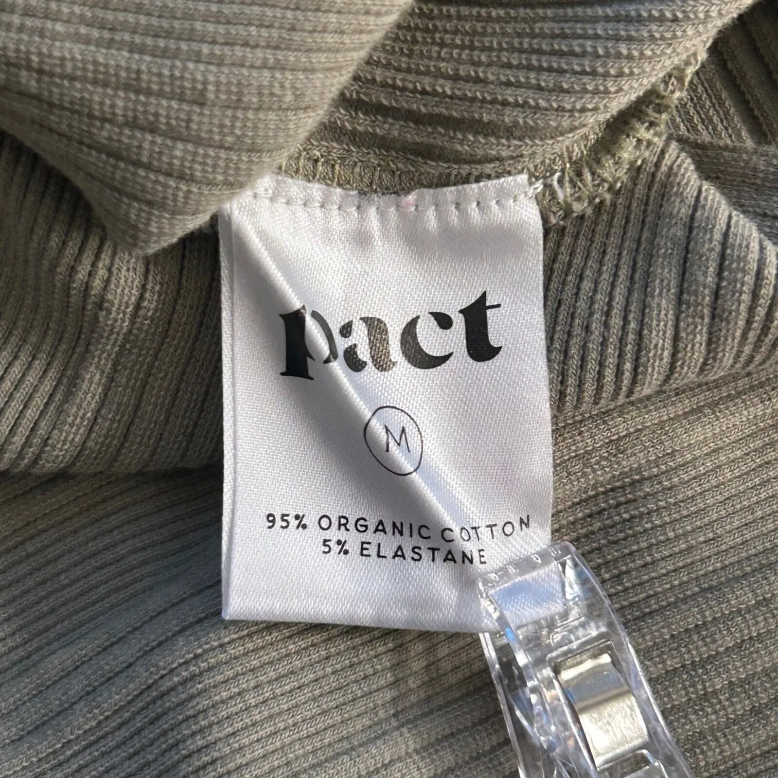 Pact Organic‎ Cotton Sweater Dress Green Medium - Image 5