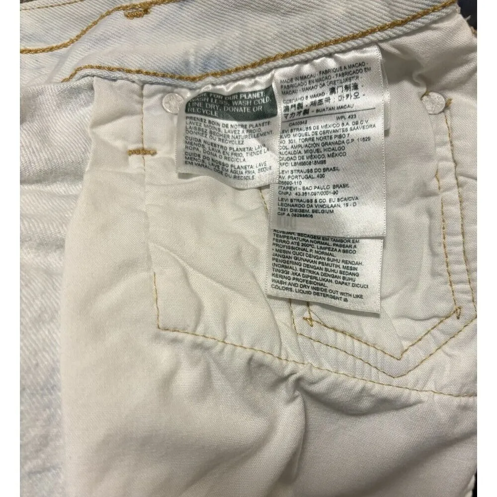 Levi's 501  Womens  Tie Day Short Size 28W - Image 7