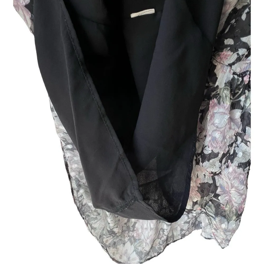 Women's Bershka Dress floral ruffle fresh bohemian boho multi colors size S. - Image 6