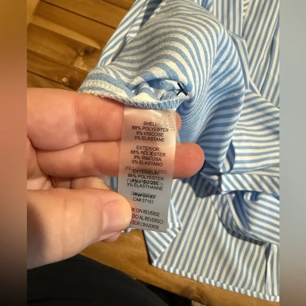 Tommy Hilfiger sleeveless striped dress w/ pockets sz 12/14 - Image 4