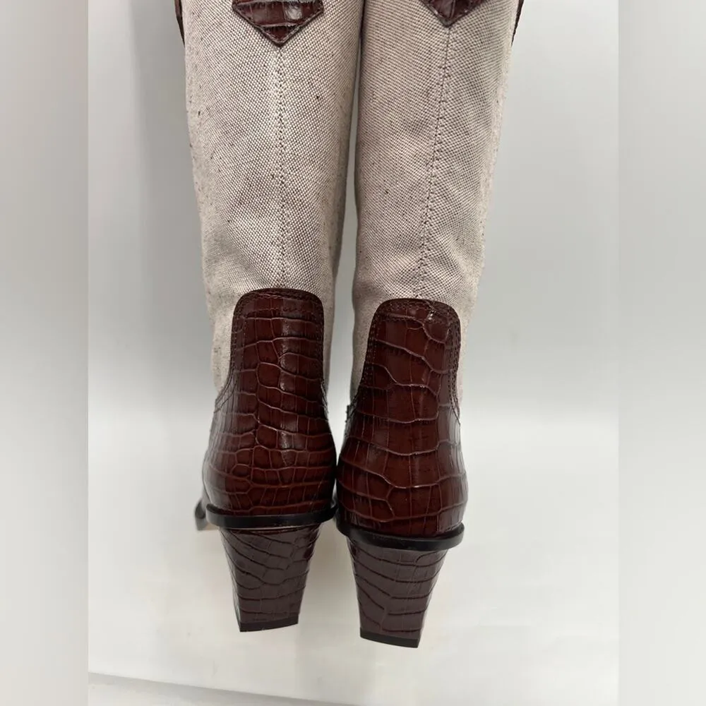 Paris Texas Rosario Boot in Cioccolato Brown Naturale 38 Size 8 - Image 8