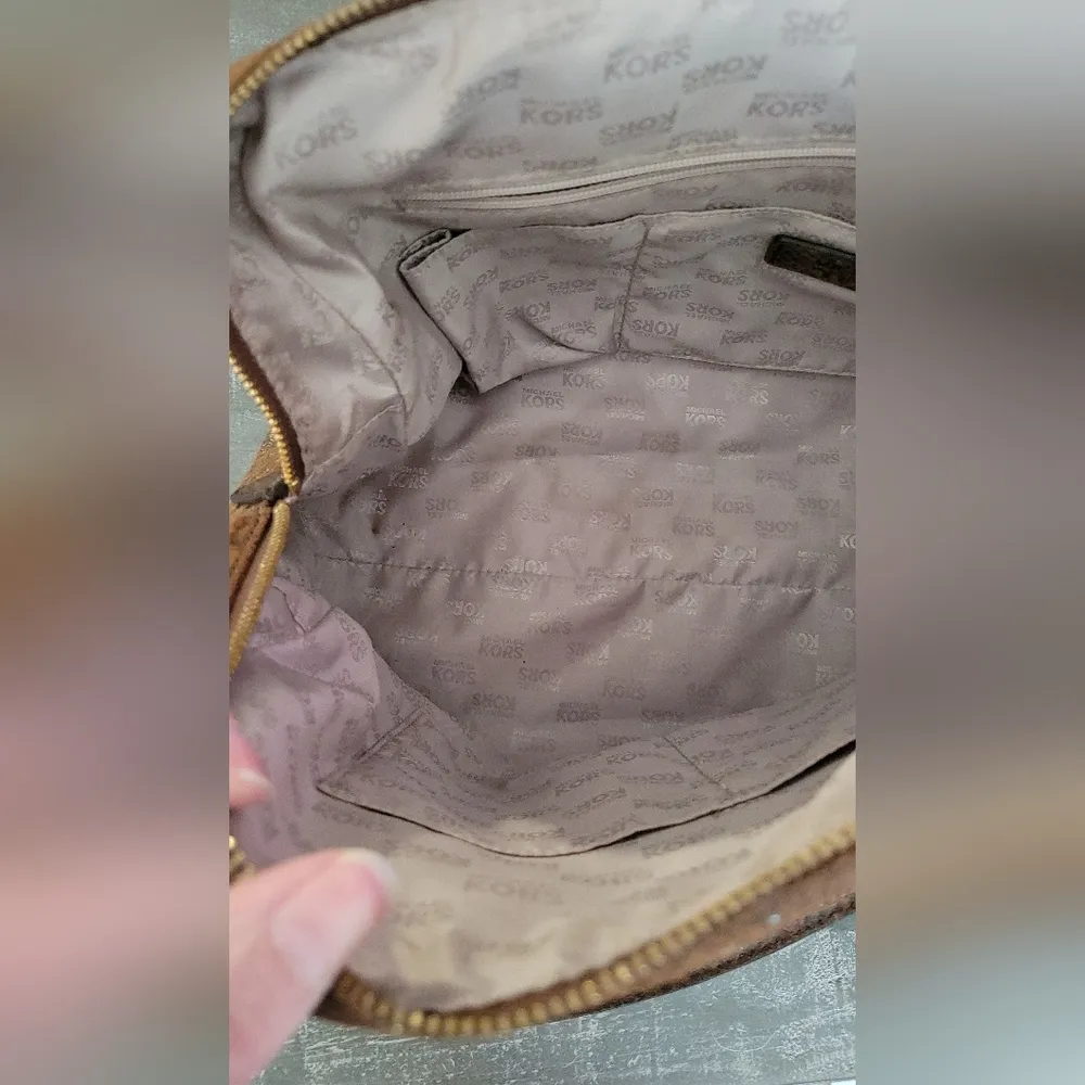 Michael Kors  Brown Snake Skin Purse - Image 3