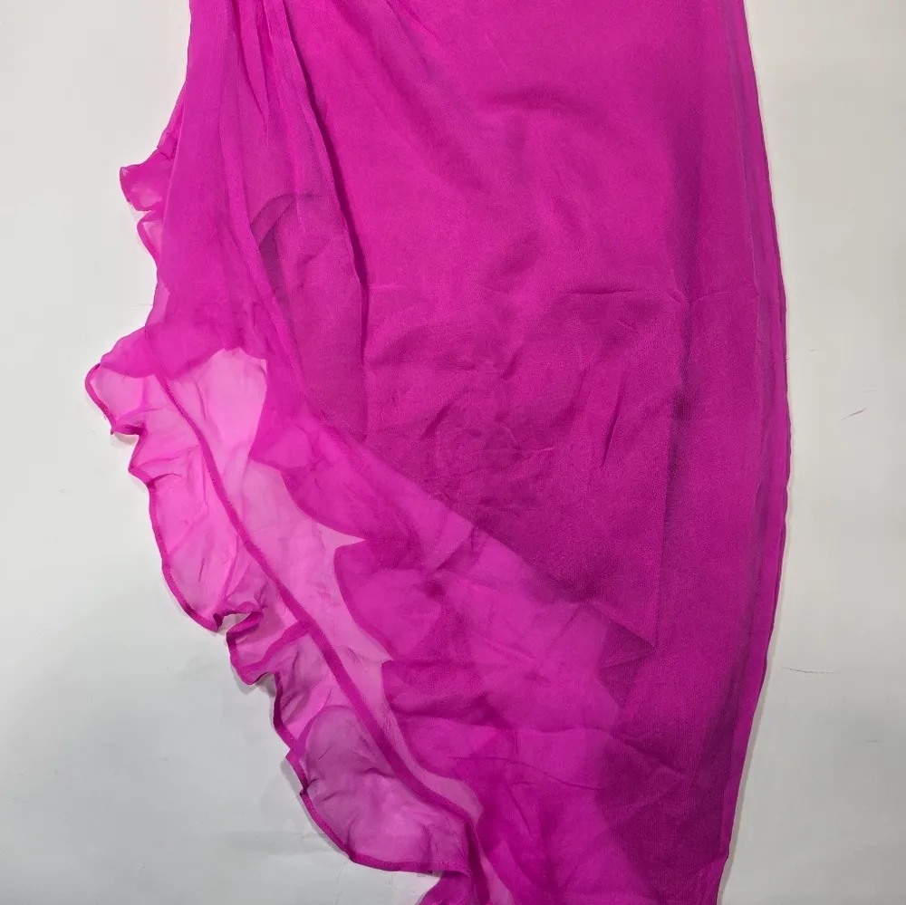 Amanda Uprichard Kalyn Dress in Rose Pink - Image 8