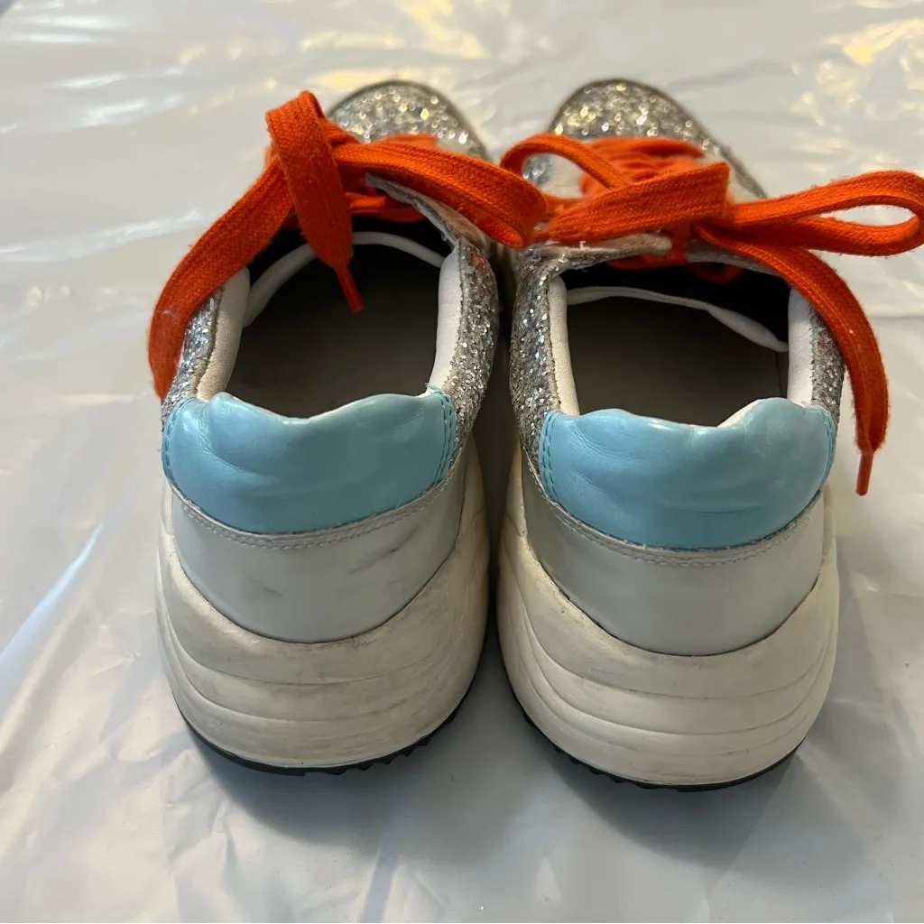 White Raven Sparkle Running Sole Sneakers Size 7.5 - Image 4