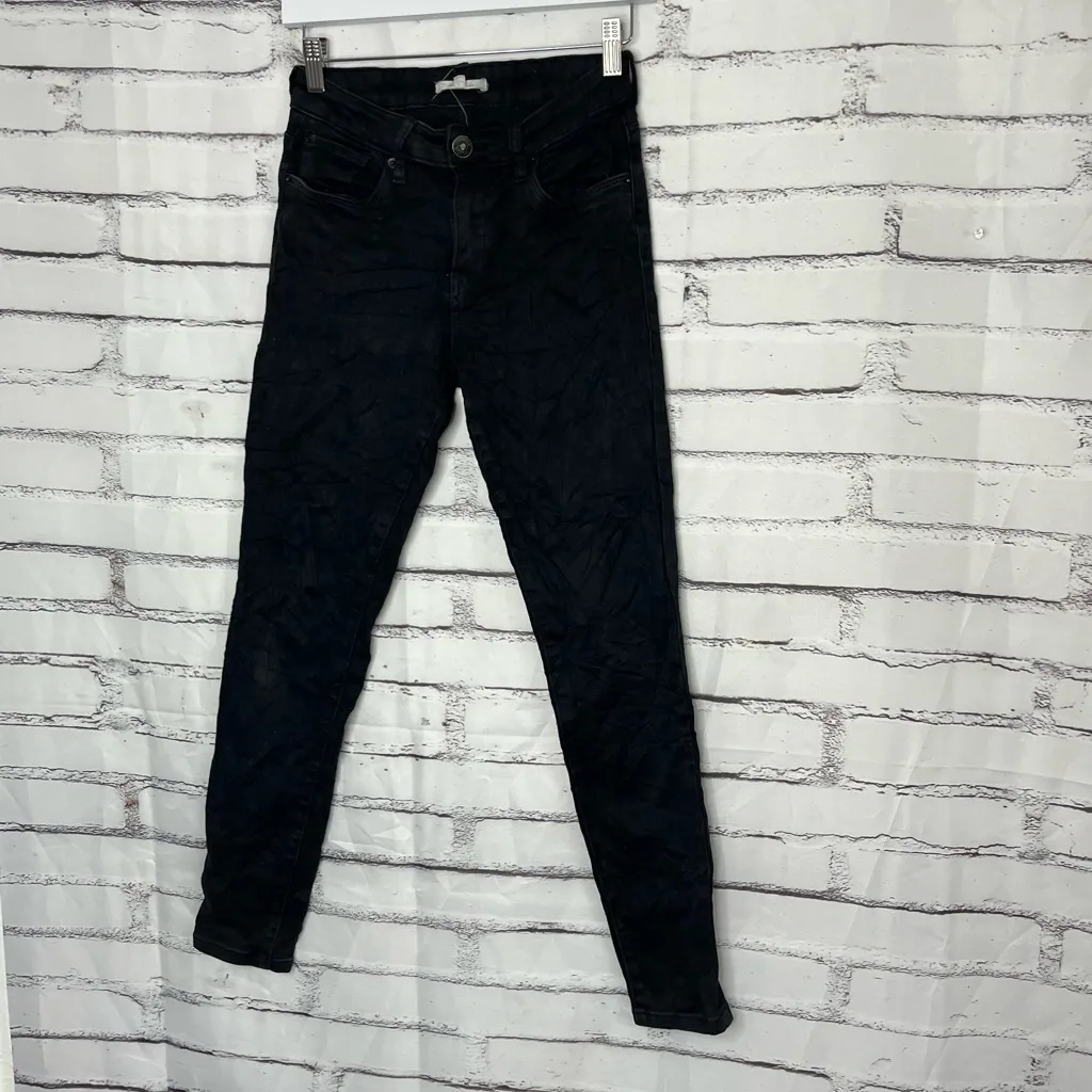 STS Blue Black Ankle Skinny Jeans Women’s 28 Mid Rise Soft Stretch Denim - Image 8