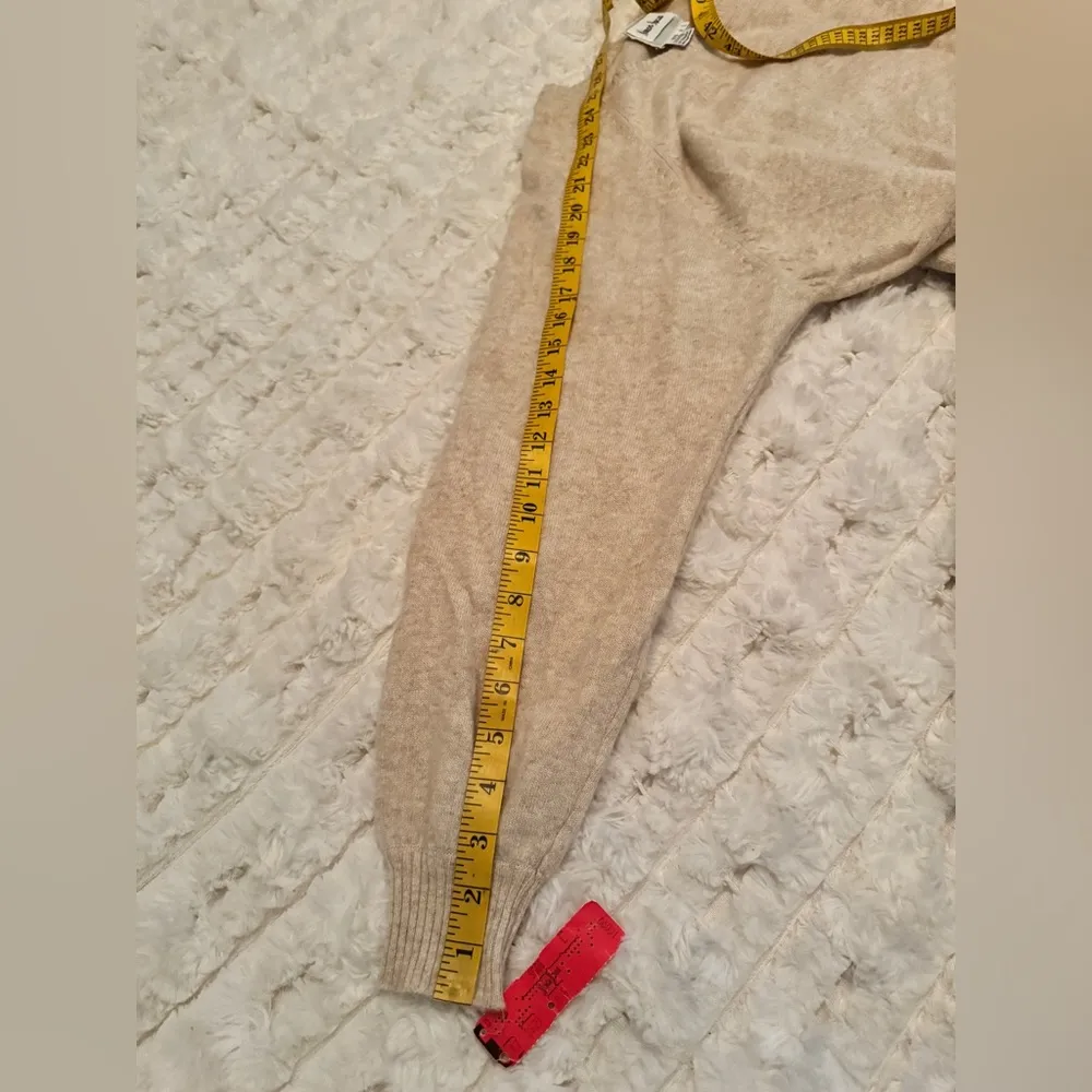 Francesca For Damon 90’S 100% Cashmere  Beige Long Sleeve Dress S Large. D21 - Image 13