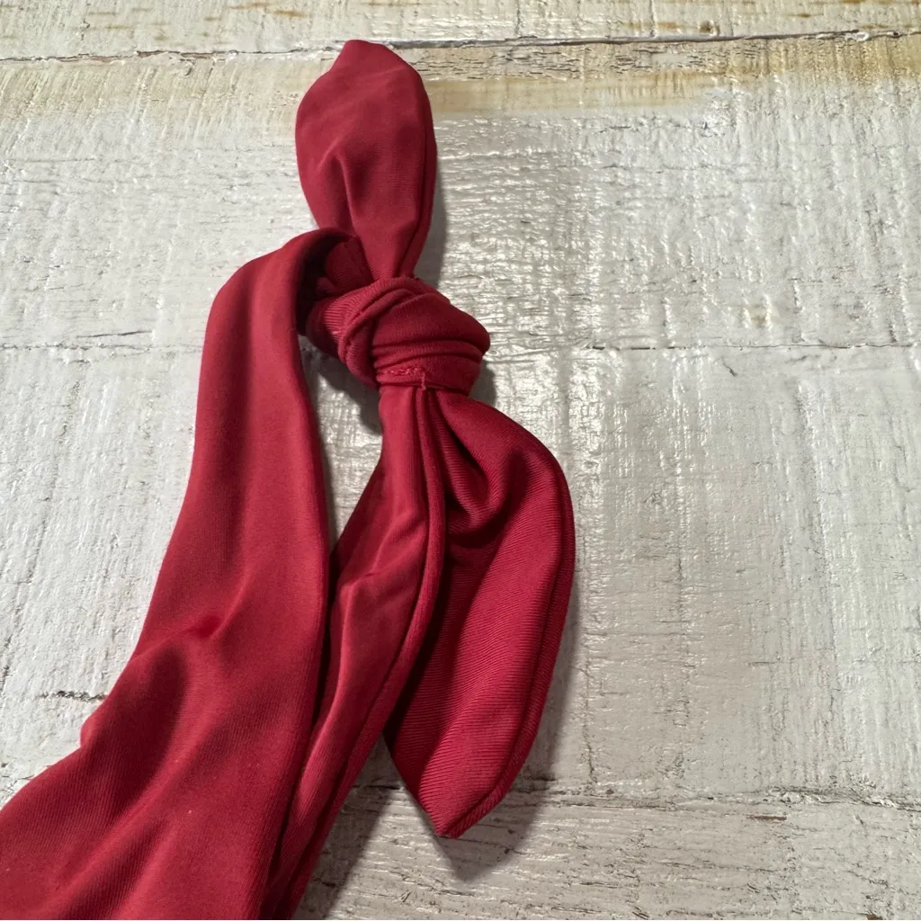 Andie Swim the Mandalay Top NWT size Medium‎ in Crimson Tie Shoulder Bikini Top - Image 4