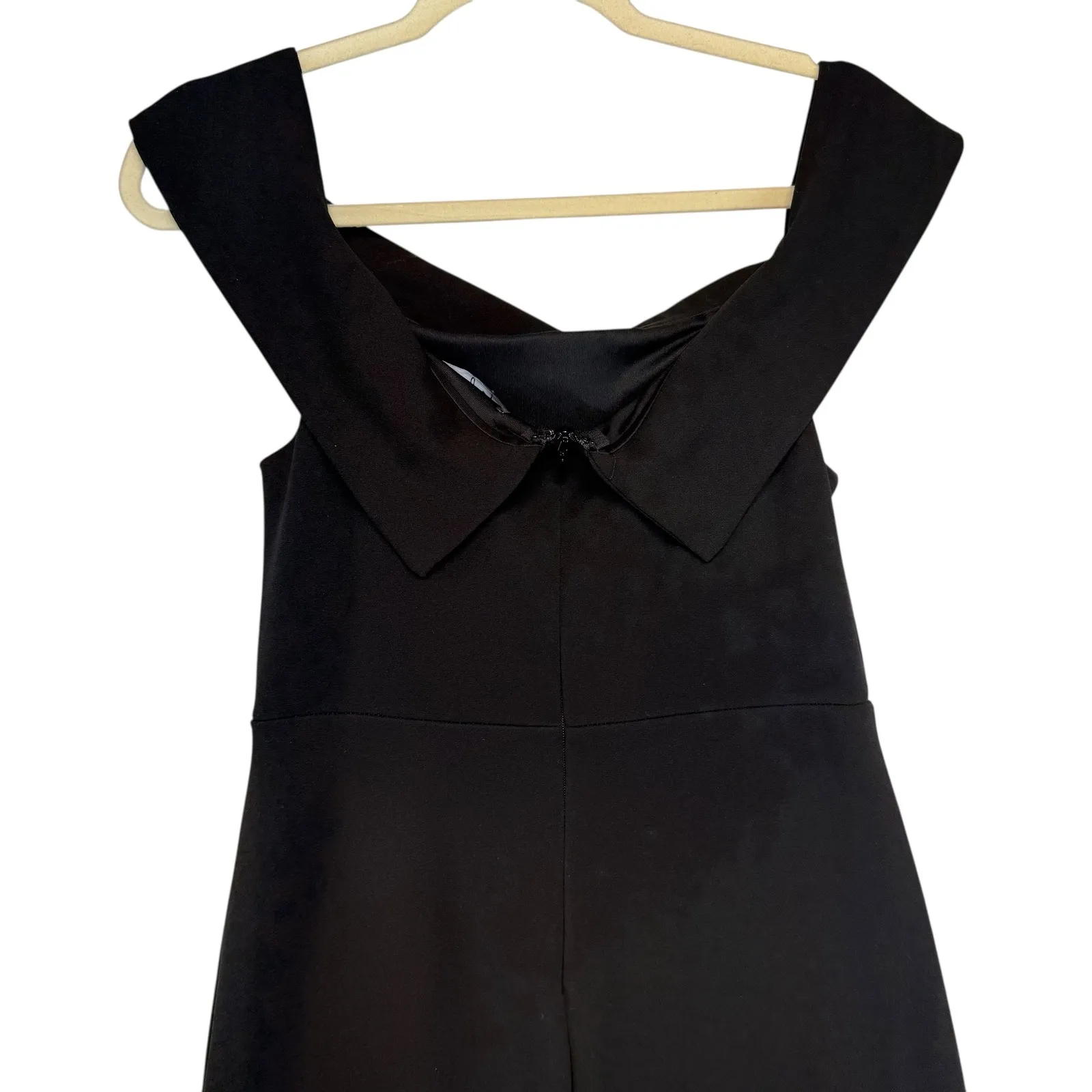 Lulus Black Off The Shoulder Maxi Dress High Slit Formal Evening Gown Size L - Image 7