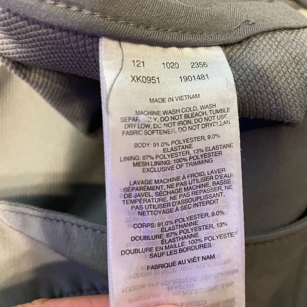 Columbia Gray Cargo Cropped Pants Lightweight Relaxed Fit womens 14/16 - Image 5