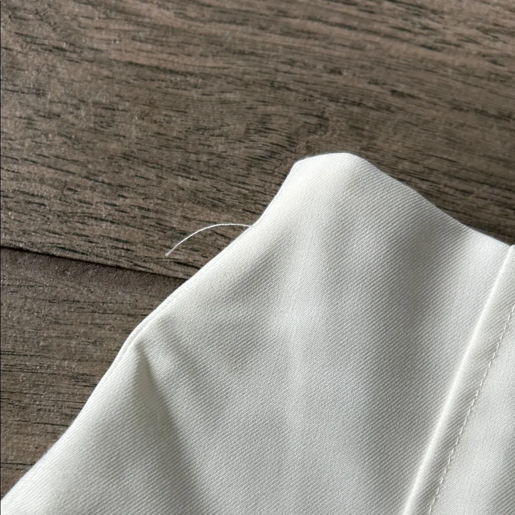 ZARA  White Pleated Skorts - Image 3