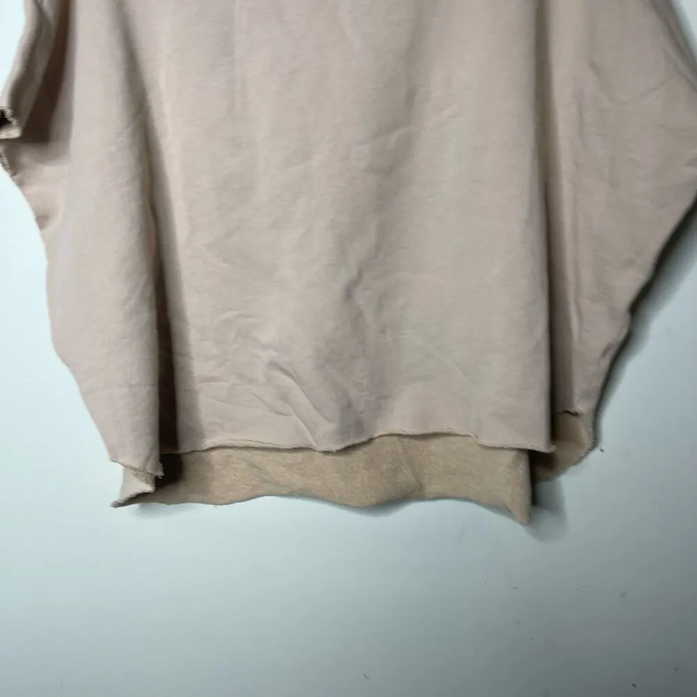 Frank & Eileen Audrey Funnel Neck Capelet in Biscotti Triple Fleece O/S - Image 5