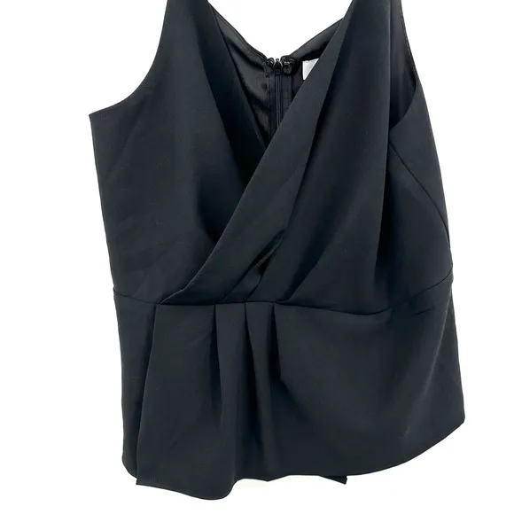 DO+BE size Large black tank top zip up back‎ - Image 3