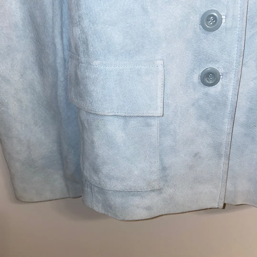 NWT $249  Blue 2 Front Pockets Blazer L - Image 5