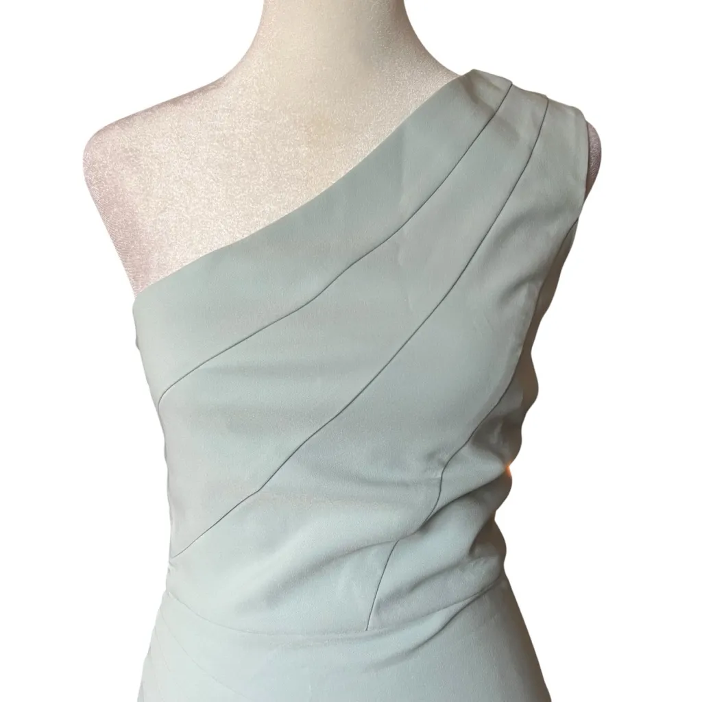 Michael COSTELLO x REVOLVE Ava Mini Dress One Shoulder Ice Blue Sz S - Image 5
