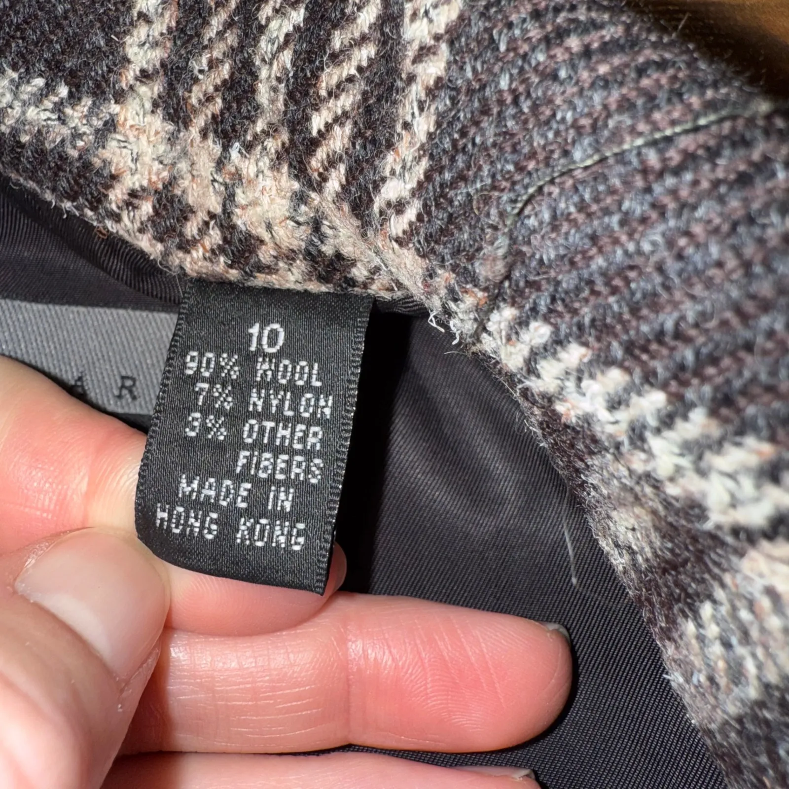 Ellen‎ Tracy Plaid Blazer Wool Blend Career Business Jacket Size 10 fall classic - Image 4