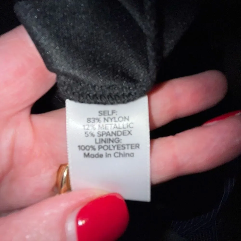 Peyton Jensen Metallic Gold Knit Dress Cocktail Party Evening Bodycon S‎ - Image 6