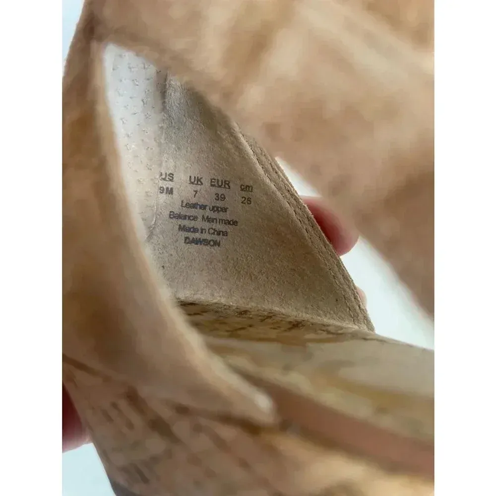 Women's Sam Edelman Brown Lace-Up Gladiator Cork Sandals Size 9M‎ EUC - Image 6