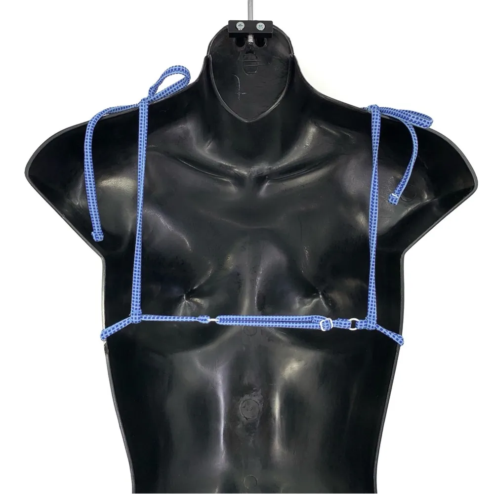 ONIA Alexa Bikini Top Blue Check S? - Image 5