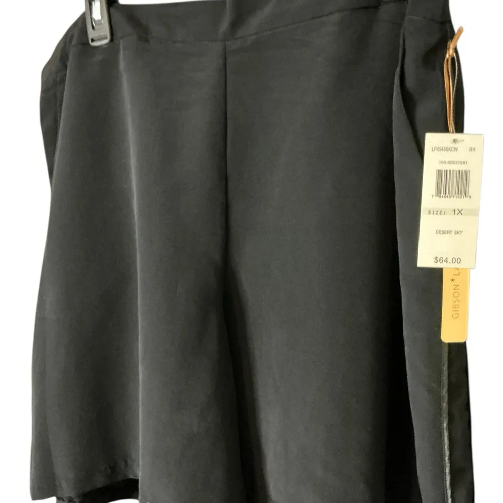 Gibson Latimer Black Athletic Shorts Smooth Fabric - Image 2