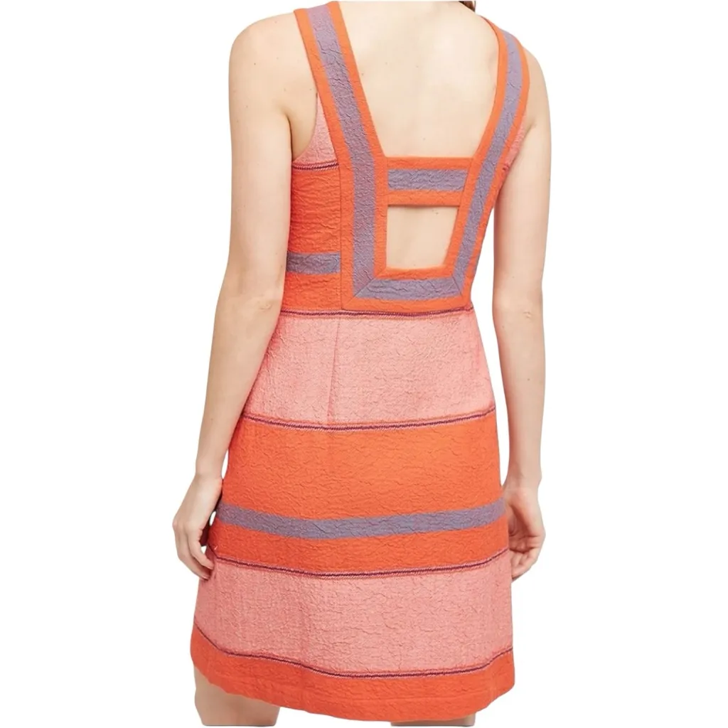 Anthropologie HD in Paris Sorbet Stripes Shift Dress Women’s Size 4 - Image 2