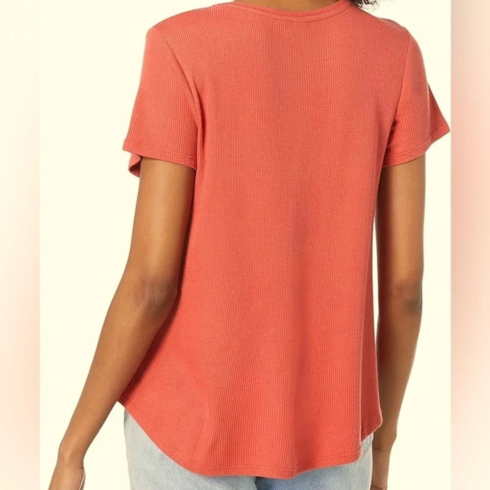 Volcom‎ Women’s Lived In Lounge Orange Thermal Top - Image 2
