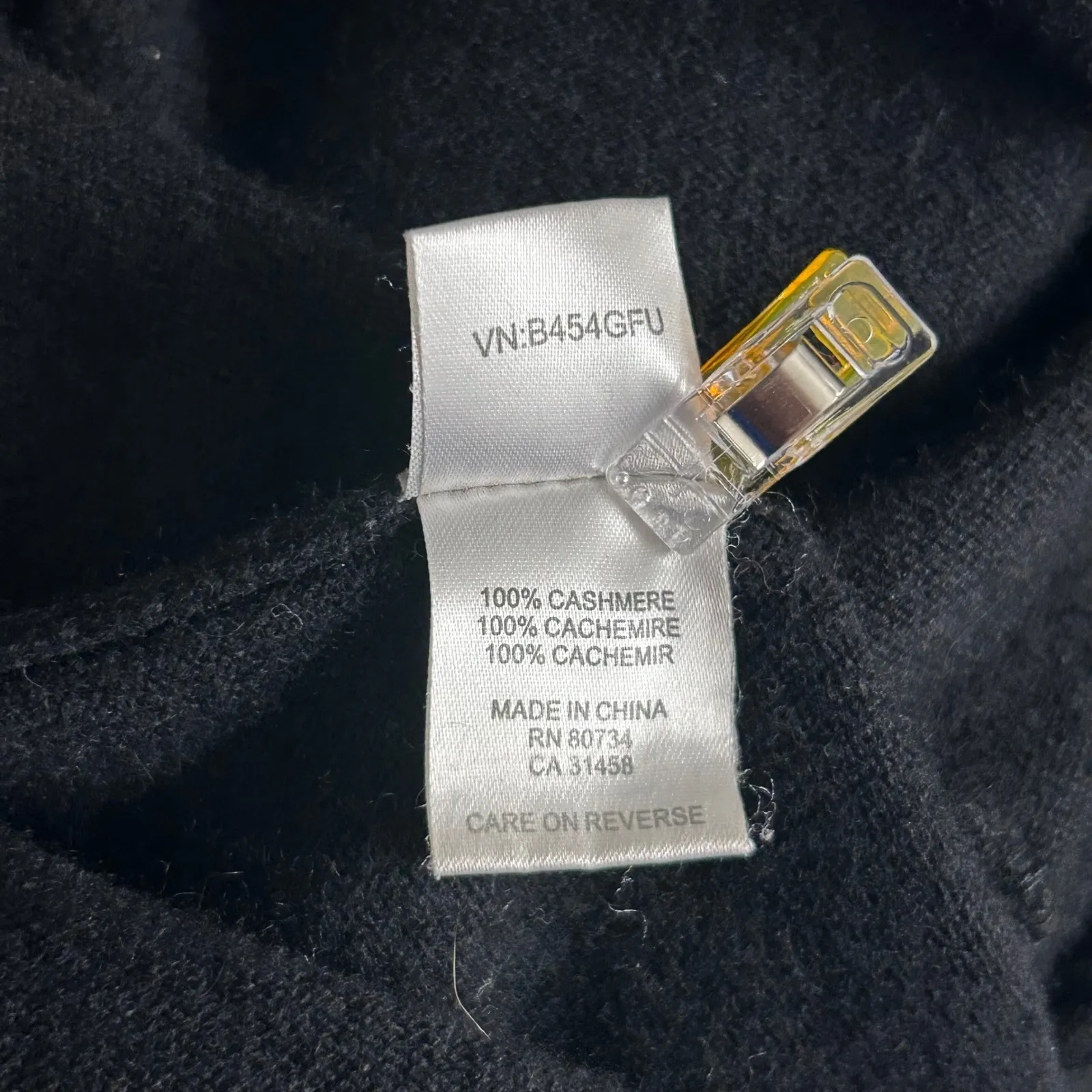 Babydoll Cashmere Sweater XS Black - Image 11