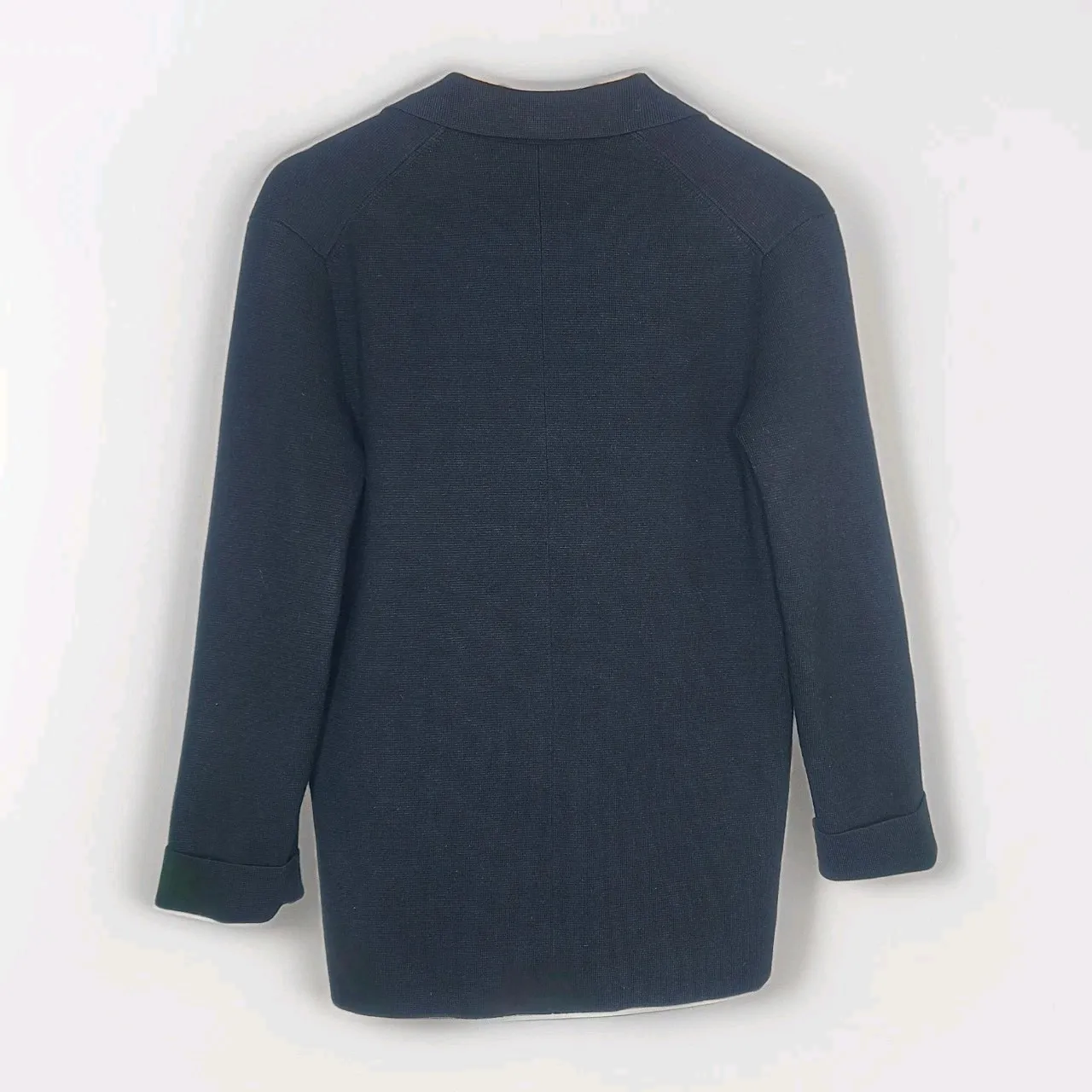 Aritzia Babaton Black Double Breasted Knit Cardigan Blazer Relaxed Fit 2XS - Image 4