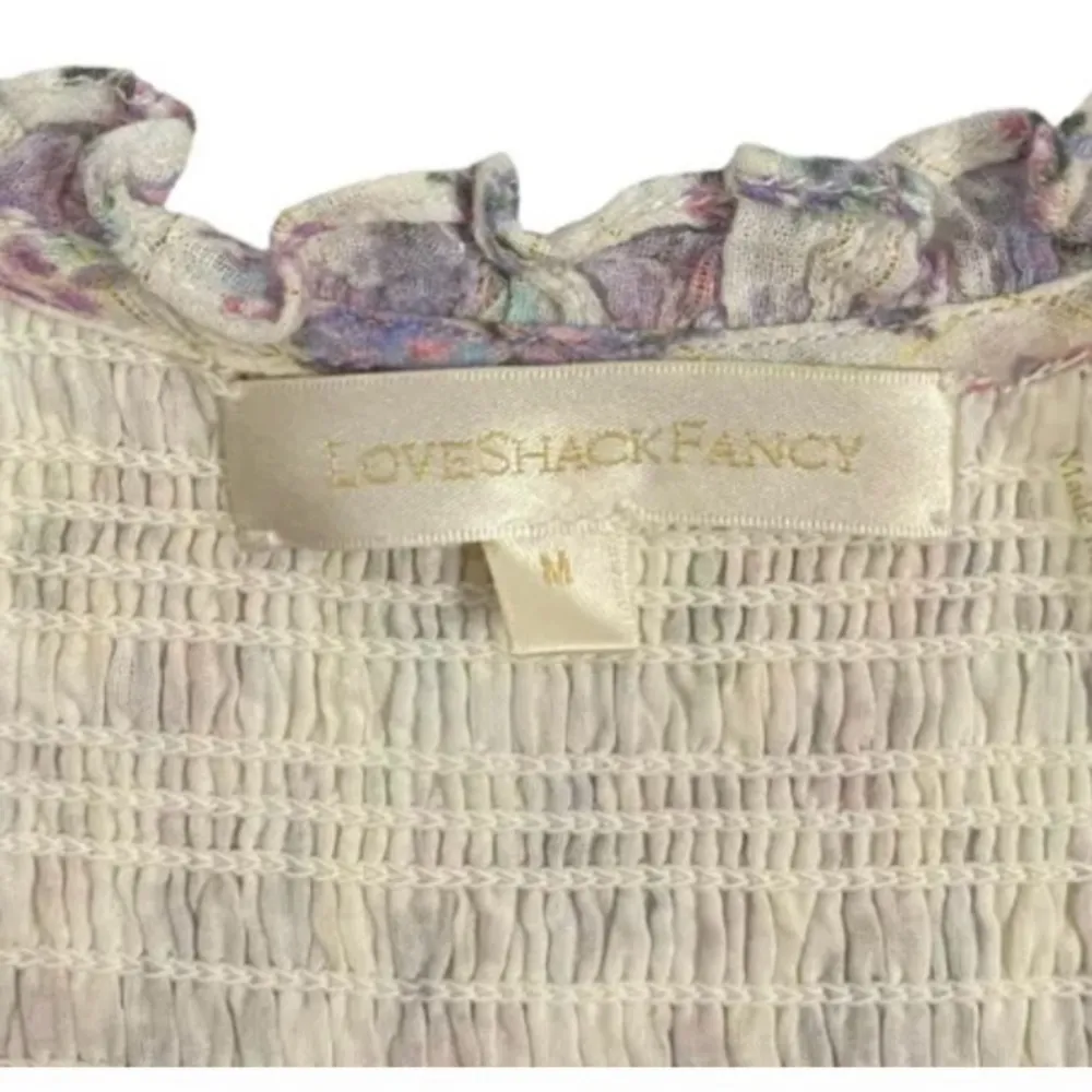 Love shack fancy Trevor floral ruffle dress M 350$ NWOT formal spring cottage - Image 5