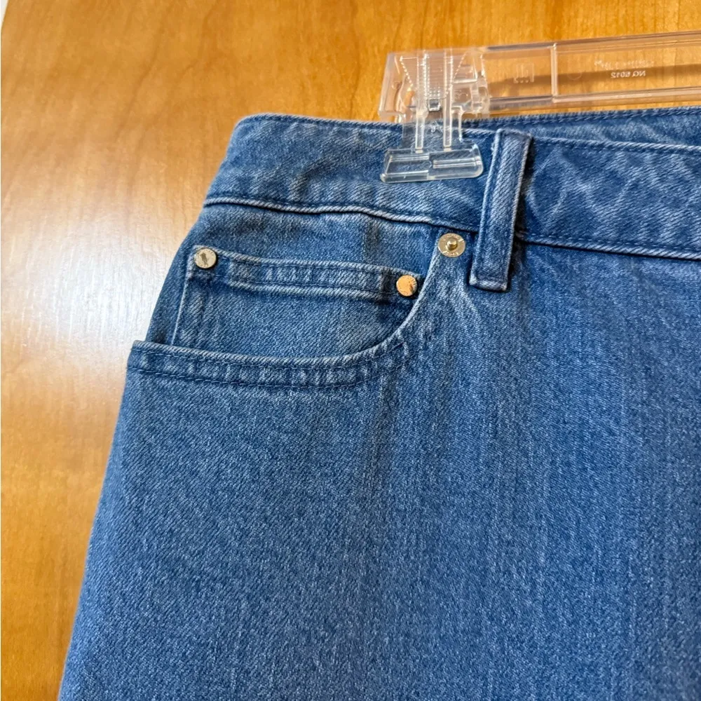 Michael Kors Blue Denim Jeans Bleached Leg Color Block NWT Women’s Size 14 - Image 10