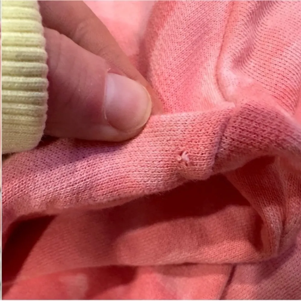 Cotton Citizen Milan Crop Distressed Hoodie Coral Small S - Image 8