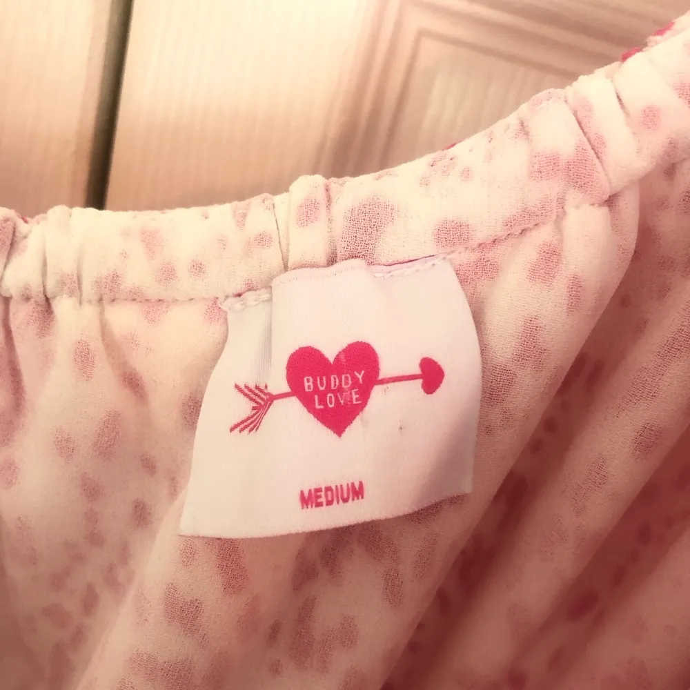 Buddy Love Sofia Pink White One Shoulder Ruffle Mini Dress Size M Size M - Image 5