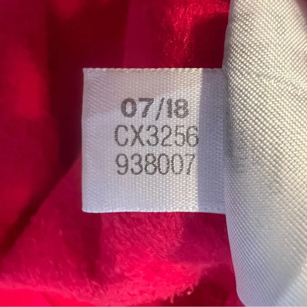 Adidas Soft Fleece Hoodie Women’s L Berry Red Pullover Hooded Sweatshirt Casual - Image 8