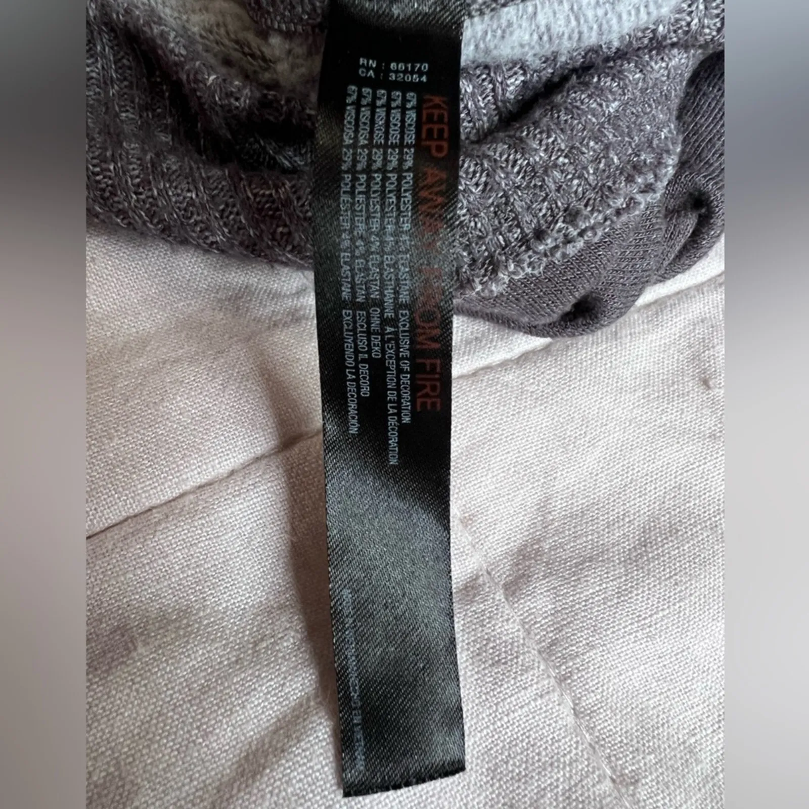 FP Movement Charcoal Exposed Hem Slouchy Oversized Sweatshirt Zippered Sides - Image 8