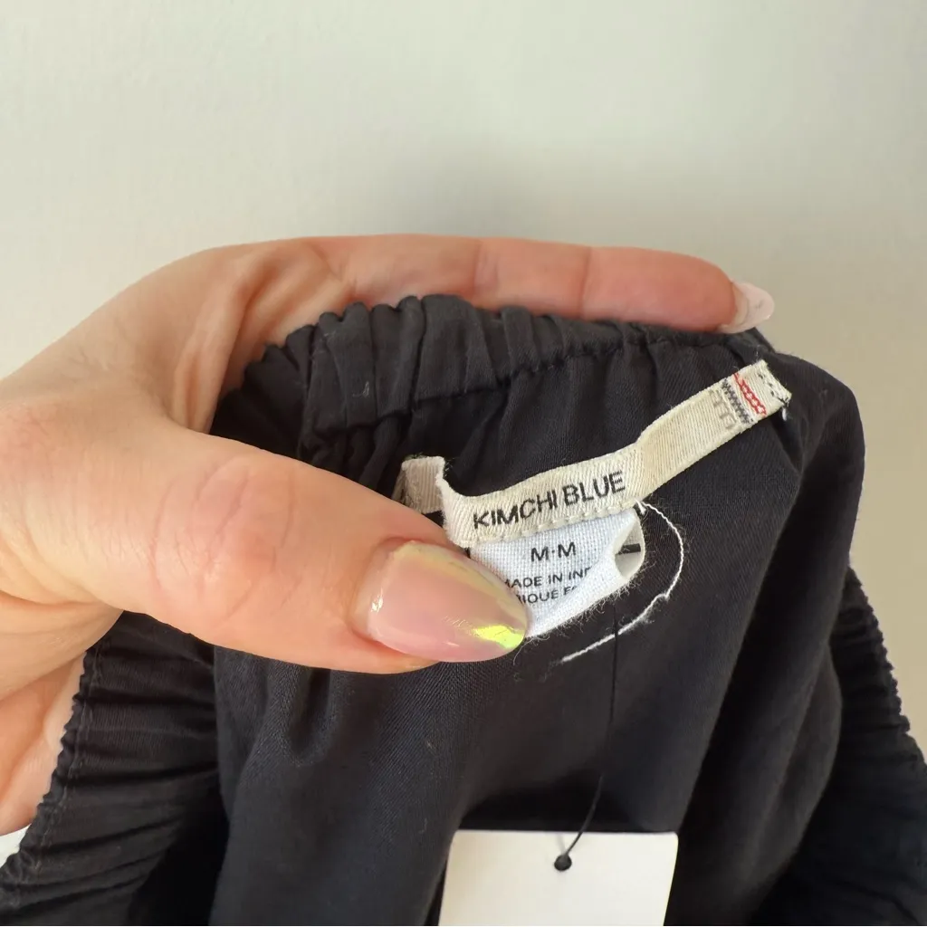 Urban Outfitters Kimchi Blue Black & White Ric Rac Midi Skirt M NWT - Image 4