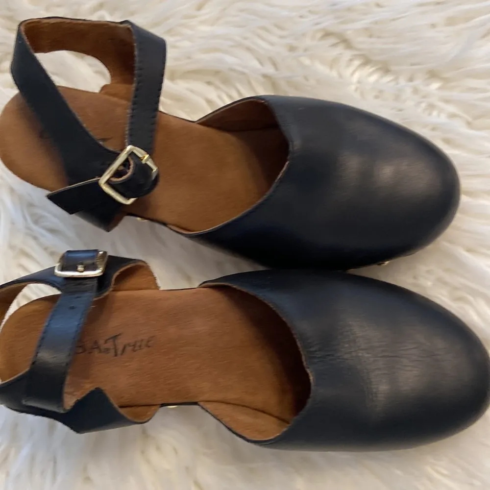 DIBA Shoes size 7.5 excellent condition real leather black color - Image 16