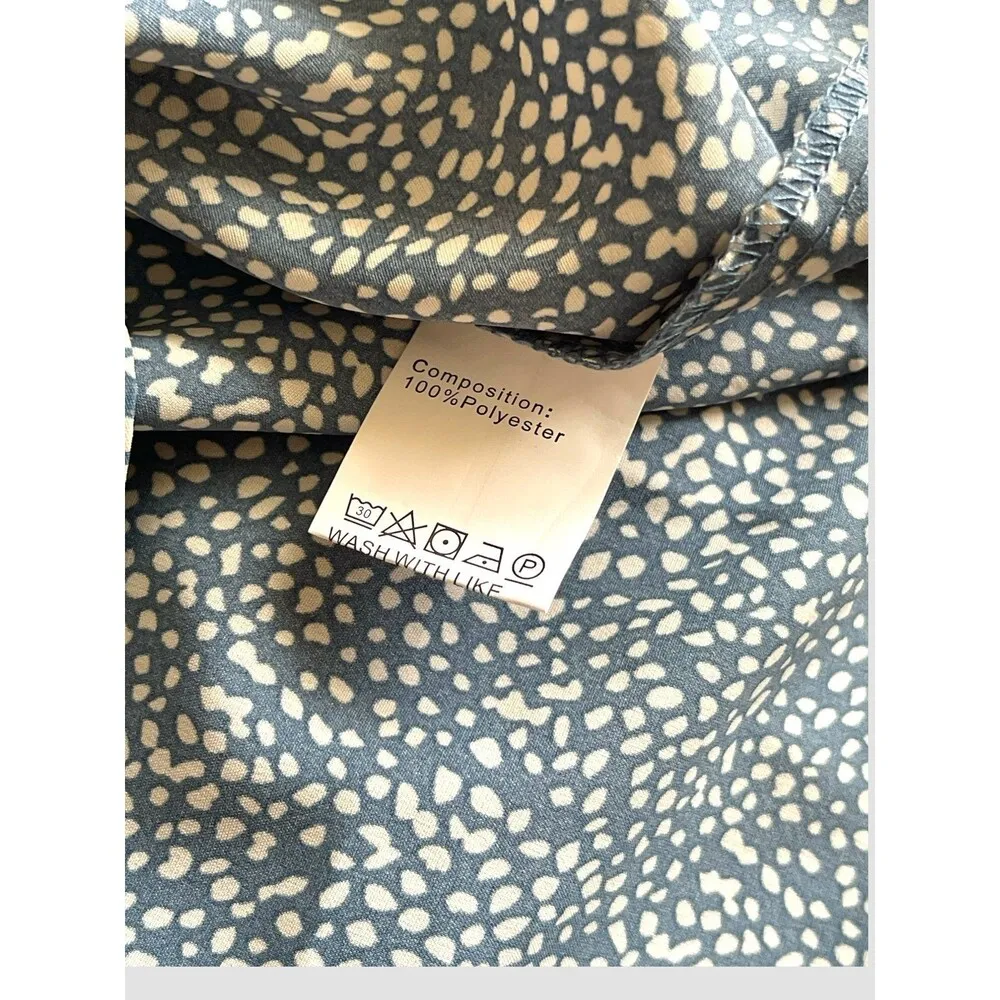 Women’s Summer Polka Dot Short Sleeve Blouse Loose Tunic Tees Top Large NWT - Image 7