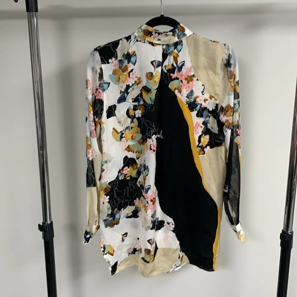 Philip Lim + Target Sheer Button Up Size S Black - Image 5