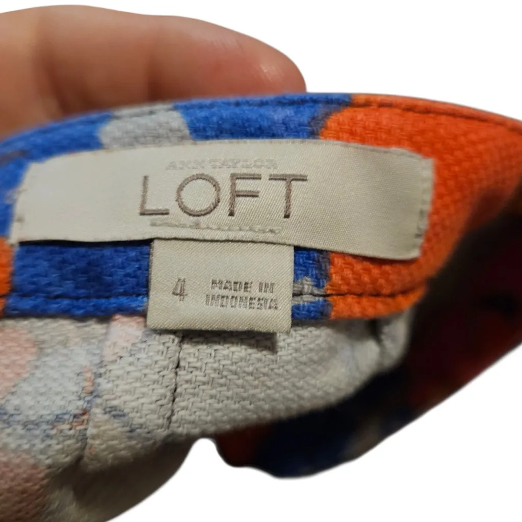 LOFT Floral Pencil Skirt Size 4 - Image 4