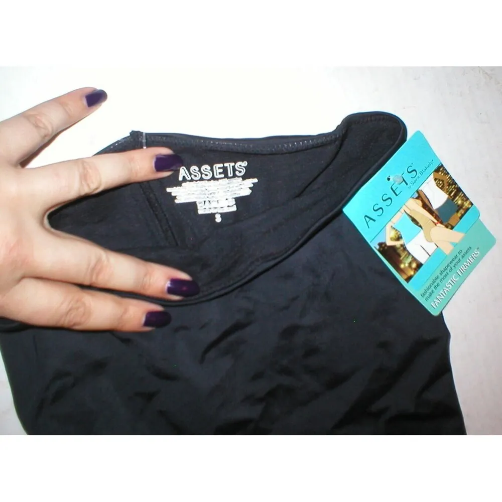 New Womens Assets Black Shapewear Tummy Thigh Slimming Comfortable Stomach Small - Image 4