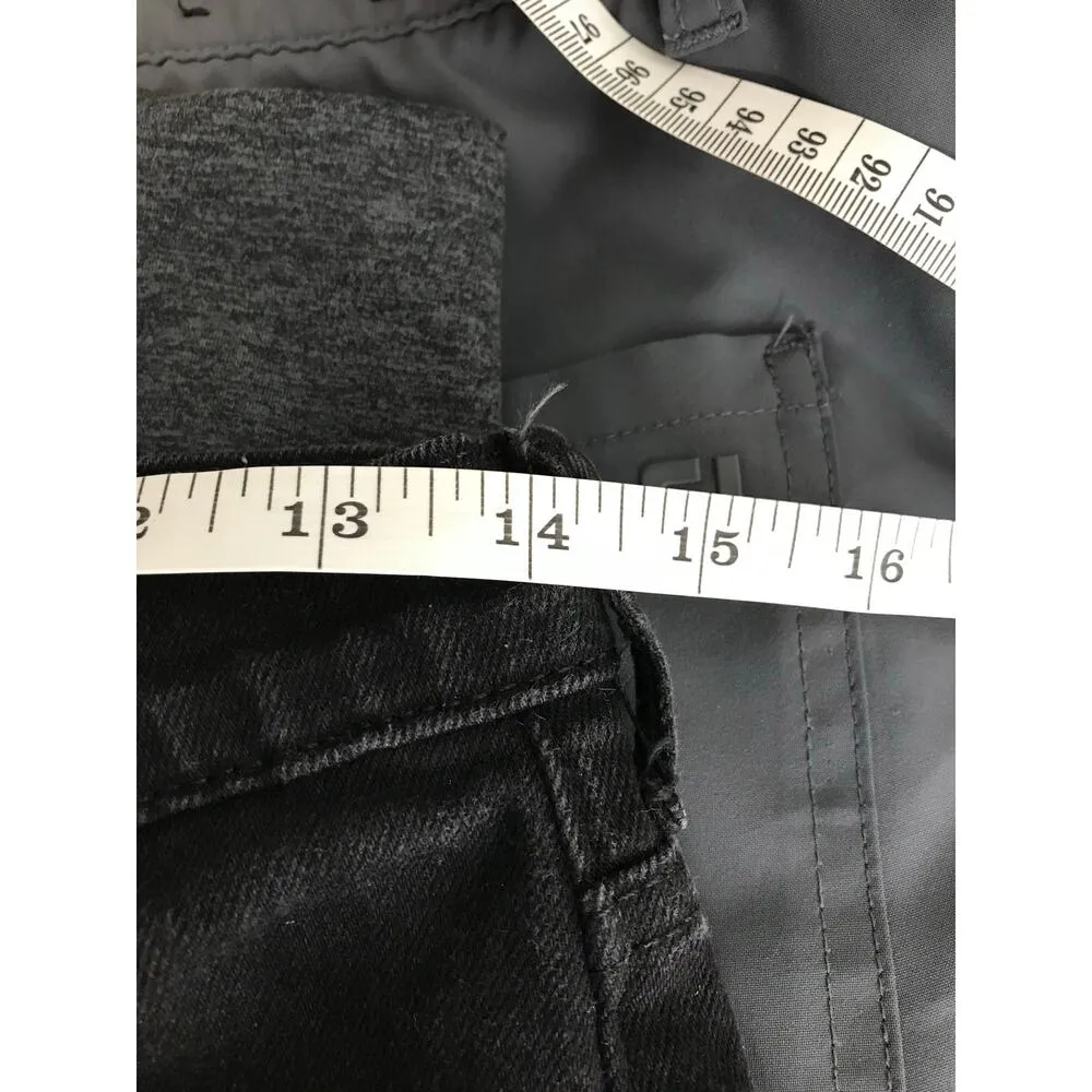 Everlane The Kick Straight Leg Raw Hem Jeans High Rise black Wash Size 29 - Image 8