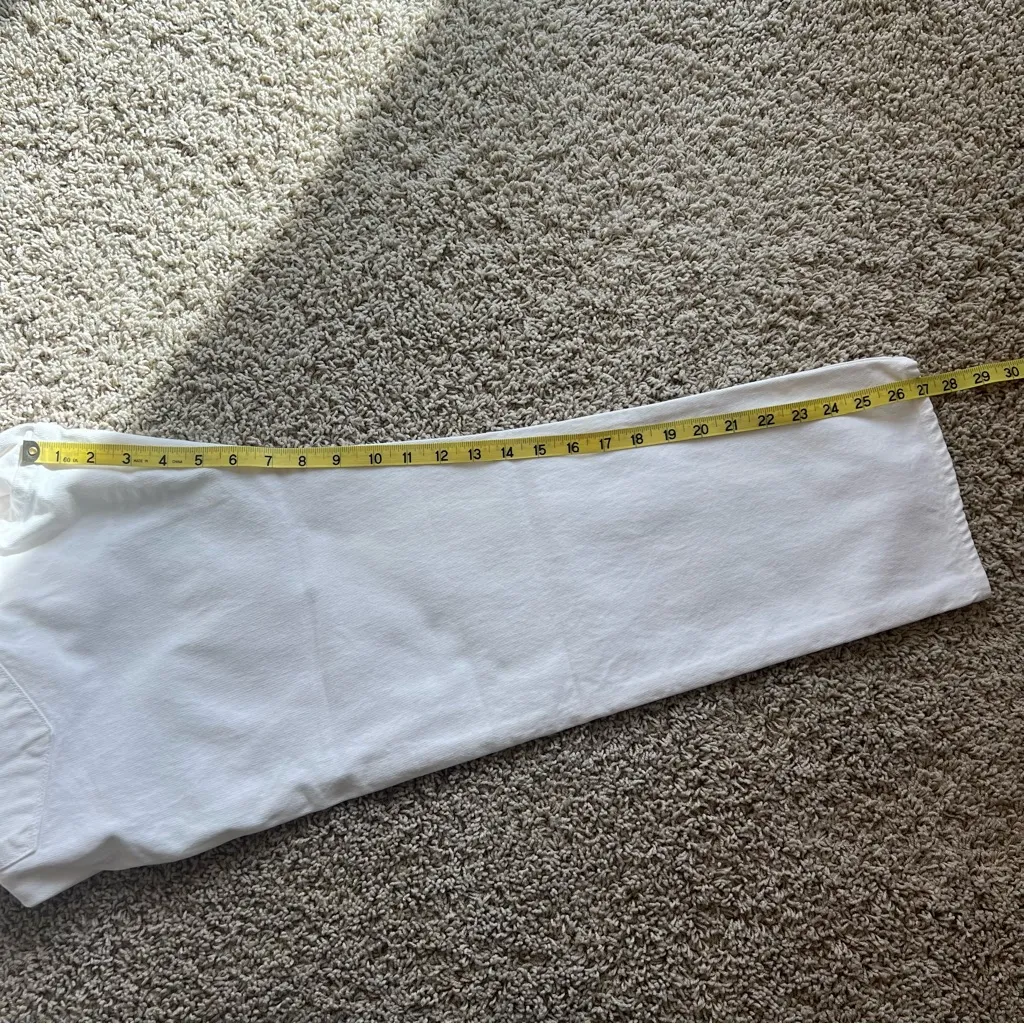 NWT J. Crew Point Sur White Denim Jeans Women’s Size 32 Shoreditch Strai… - Image 12