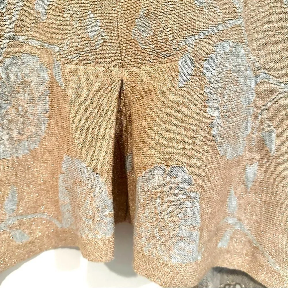 Angel Of The North Anthropologie Cardigan Women's Small Icebloom Metallic Knit - Image 4