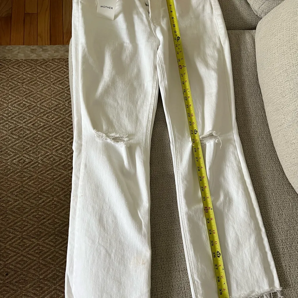 MOTHER 🤍 jeans White Size 31 - Image 3