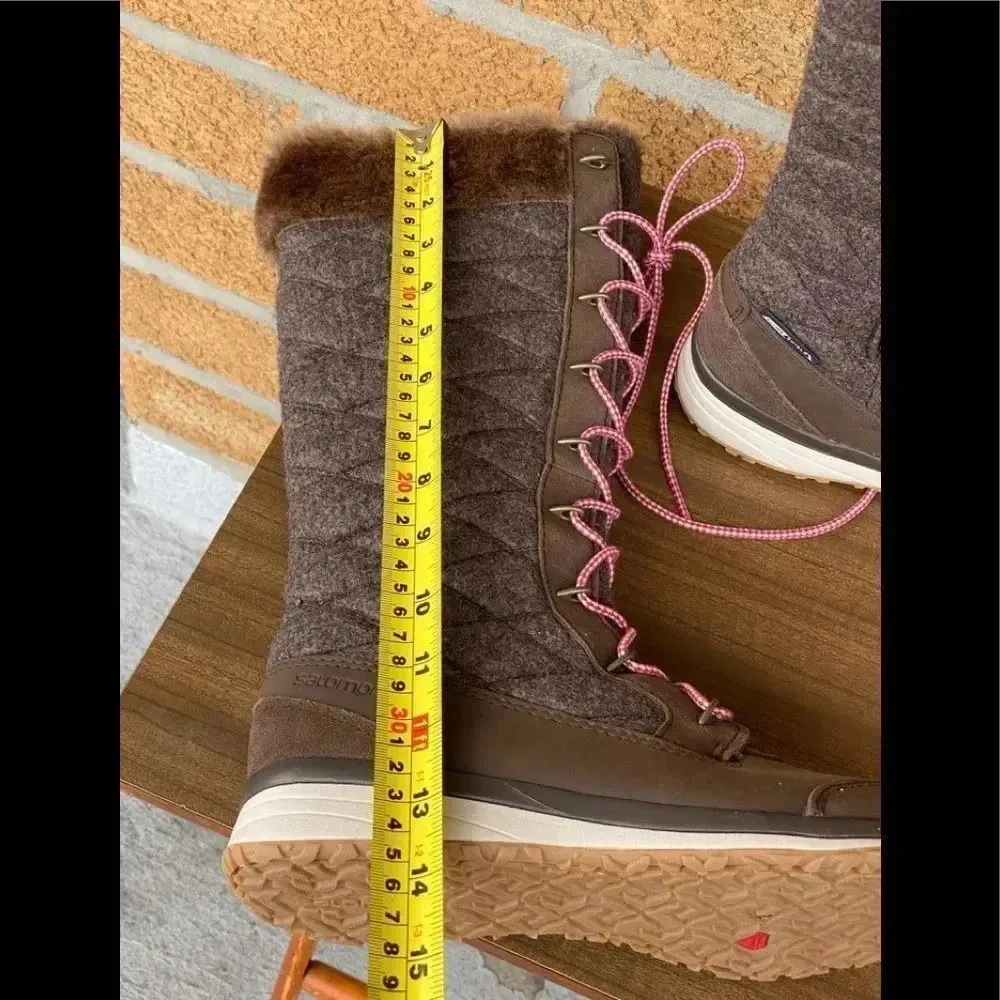 Salomon tall fur boots size 7.5 - Image 12