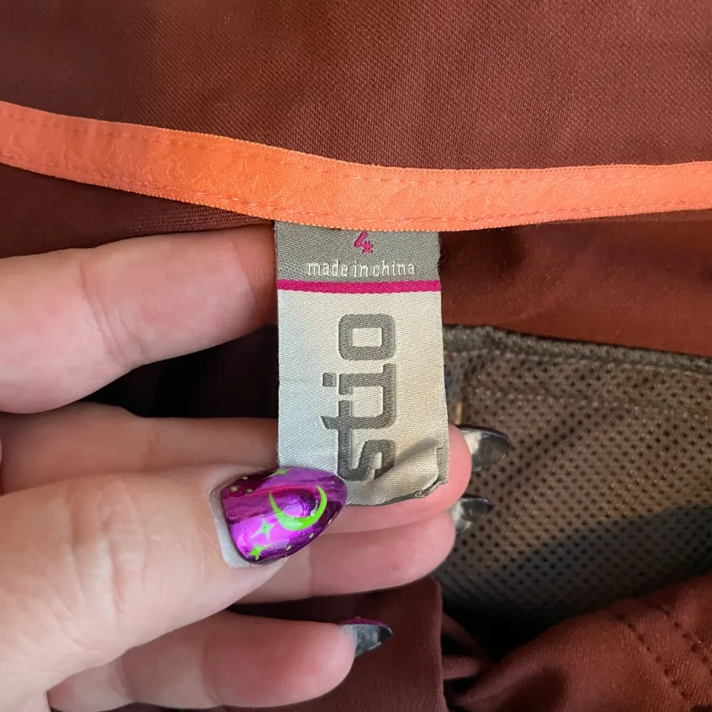 Stio Women 4 Maroon Red Coburn Shorts Stretch Quick Dry Granola Girl Crunchy - Image 5