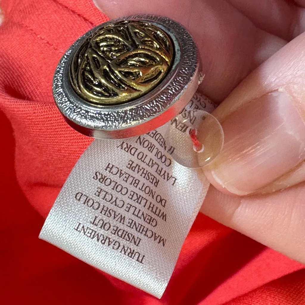 Nick & Mo Coral Lightweight Belted Trench Coat Jacket Womens S Basic Classic Pink - Image 3