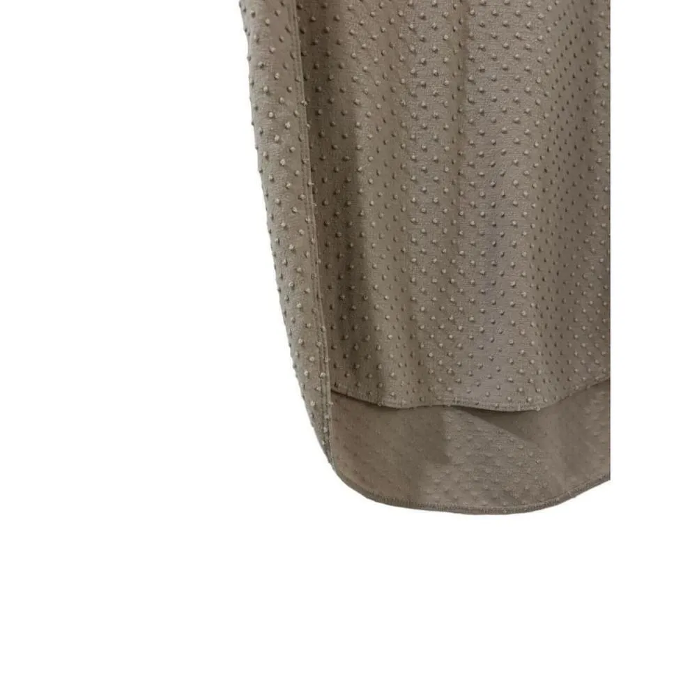 Wilfred Blouse Oatmeal Capucine Dot Short Sleeve Slit Sides Shirt Size XXS - Image 4