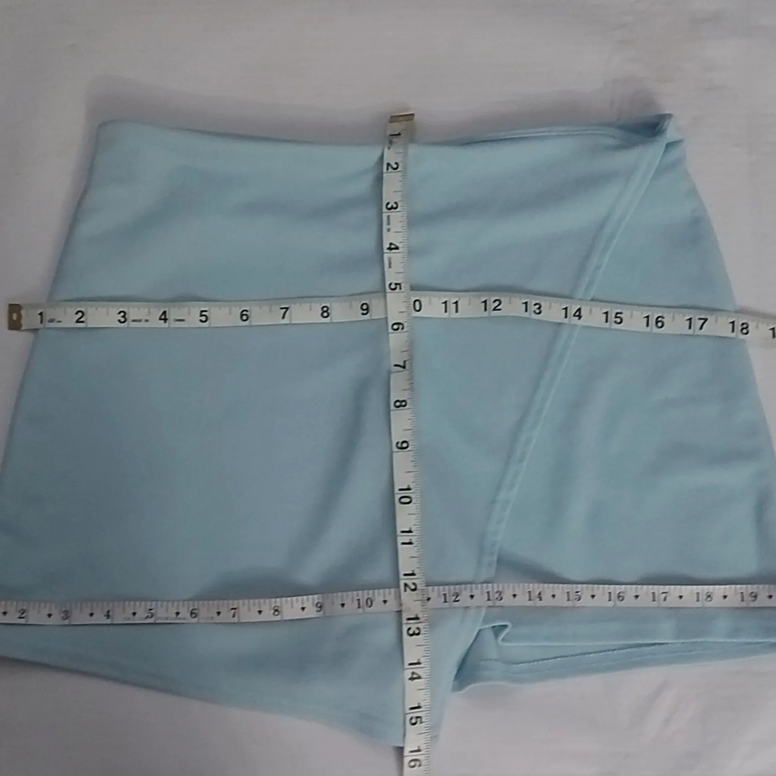 Missguided Light Pastel Blue Skort 12 Casual Pastel Classic Preppy Coconut Girl - Image 5