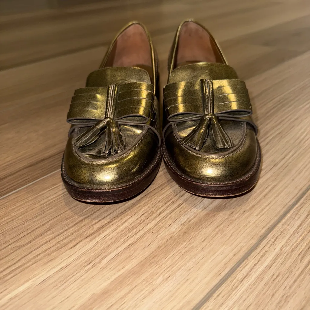 Tory Burch Hyde Loafers in brushed mirror bronze - Image 7