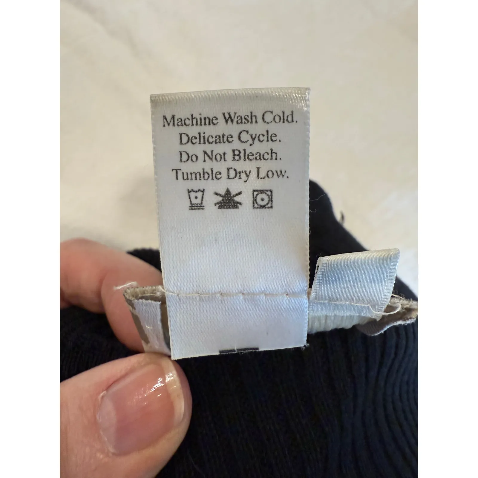 Coldwater Creek Sweater Womens Medium Black Silk Knit Ribbed Turtleneck Winter - Image 7